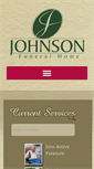 Mobile Screenshot of johnsonfuneralservices.net