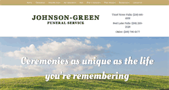 Desktop Screenshot of johnsonfuneralservices.com